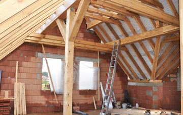 Angle attic trusses