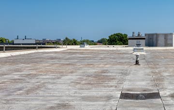 Angle commercial flat roofing
