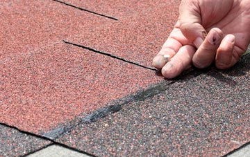 Angle asphalt roof repairs